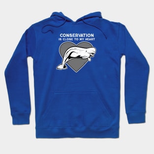 Beluga Conservation Heart Hoodie